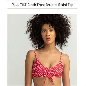 XS Full Tilt Cinch Bra Bralette Bikini Top